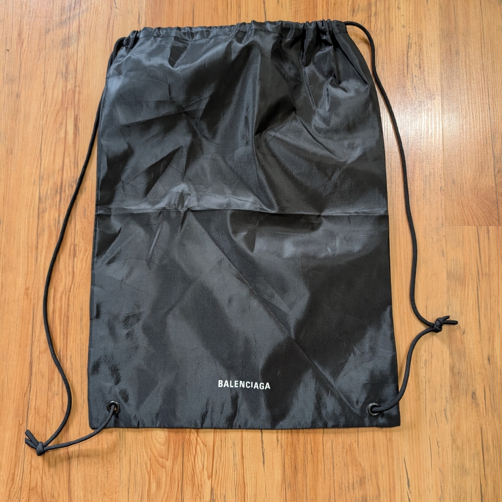 Balenciaga Black Drawstring Bag